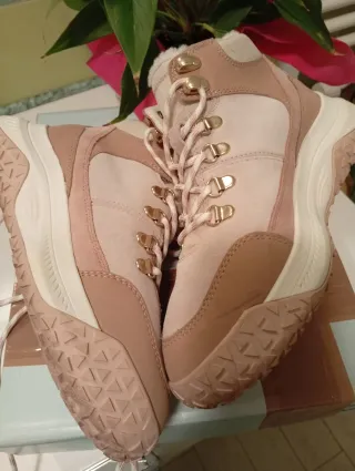 Stivali Geox Donna Tg 37 Beige/Rosa