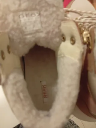 Stivali Geox Donna Tg 37 Beige/Rosa