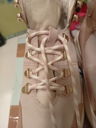 Stivali Geox Donna Tg 37 Beige/Rosa