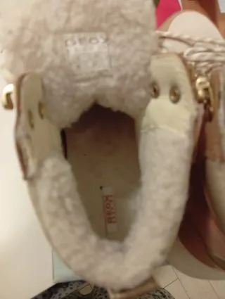 Stivali Geox Donna Tg 37 Beige/Rosa