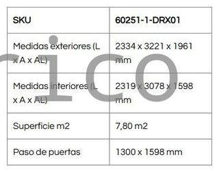 Caseta Metálica Eco Gandia 233x322x196 cm - Duramax