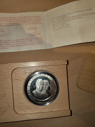 Moneda 2000 Pesetas Plata Barcelona 92