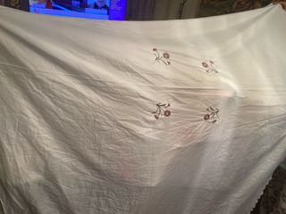 Mantel mesa flores 6 sillas