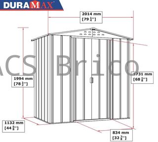 Caseta Metálica Top Venus 113x201x199 cm - Duramax