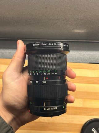 Canon T50 + Obiettivo FD 35-105mm 3.5