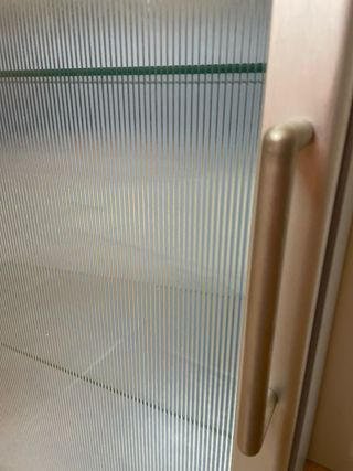 Armario baño cristal y metal