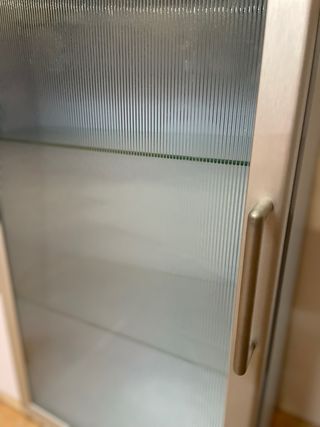 Armario baño cristal y metal