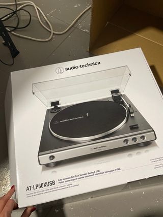 Audio-Technica AT-LP60XUSB Tocadiscos Negro/Plata