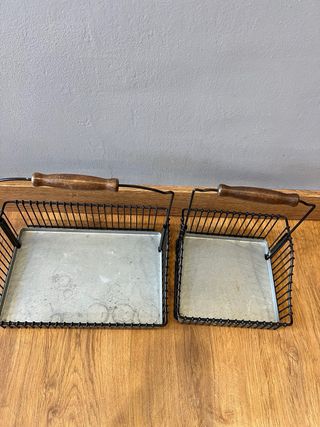 Set 2 especieros Ikea metal y madera