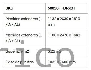 Caseta Metálica Eco Pent Roof 113x263x181 cm - Duramax