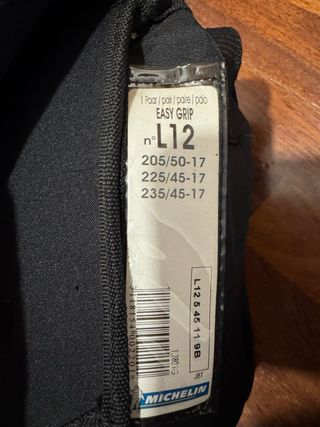Cadenas Nieve Michelin Easy Grip L12