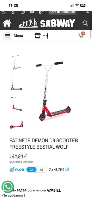 Patinetes Bestial Wolf Demon D6