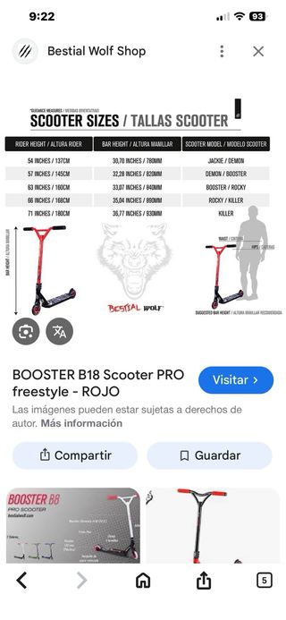 Patinetes Bestial Wolf Demon D6