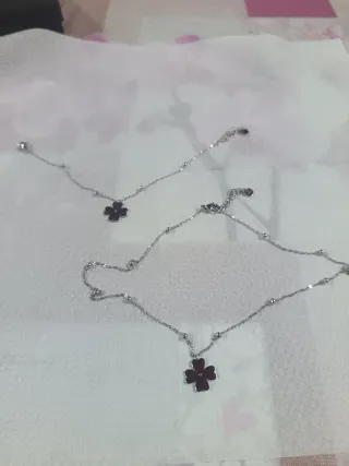 Collana e bracciale Stroili quadrifoglio