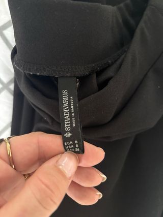 Pantalón flare estilo legging negro