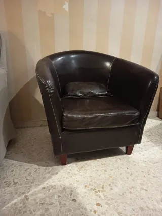 Butaca sillón individual piel