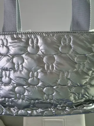 Bolso plateado acolchado Miffy