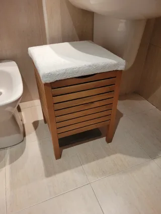 Muebles de baño madera y cristal