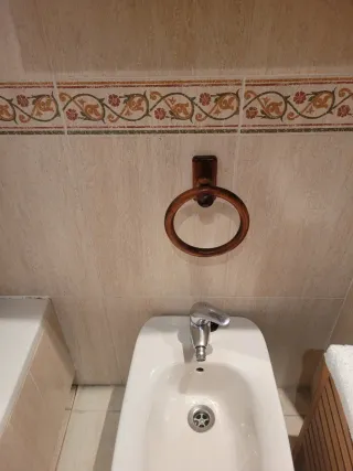 Muebles de baño madera y cristal