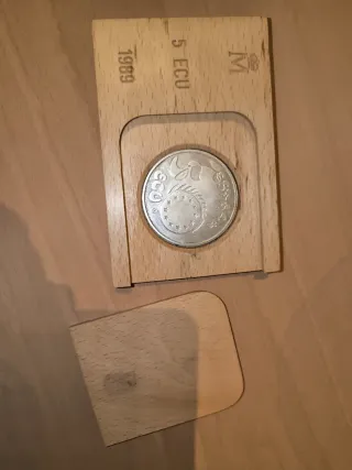 Moneda 5 ECU 1989 Plata