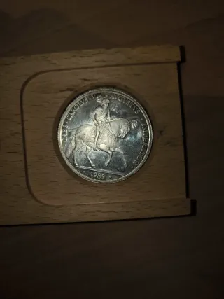 Moneda 5 ECU 1989 Plata
