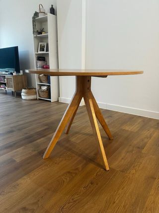 Mesa de comedor redonda de madera SOLO MESA