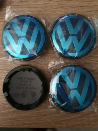 4 TAPACUBOS BUJE CENTROS RUEDA LLANTA VOLKSWAGEN