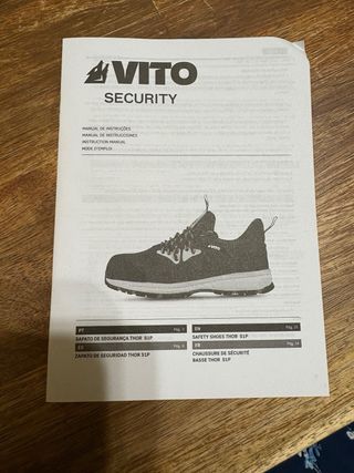 Zapatos de Seguridad Vito Thor S1P SRA