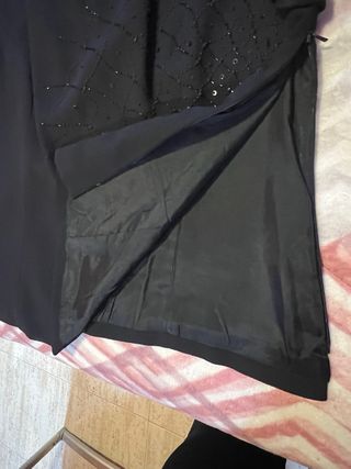 Blusa fiesta negra con pedrería