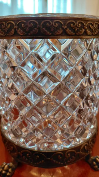 Portaghiaccio cristallo e decori