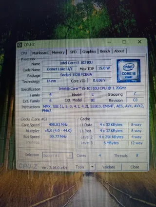 Ordenador portátil Lenovo i5 10th. con disco SSD