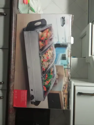 Calentador de buffet Lacor 3 cubetas