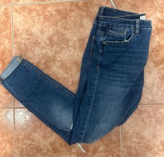 Jeans mujer rotos azules