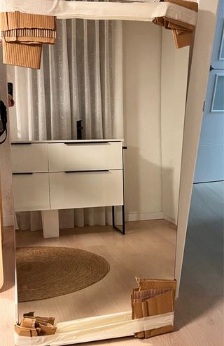 Mueble baño doble seno + espejo.
