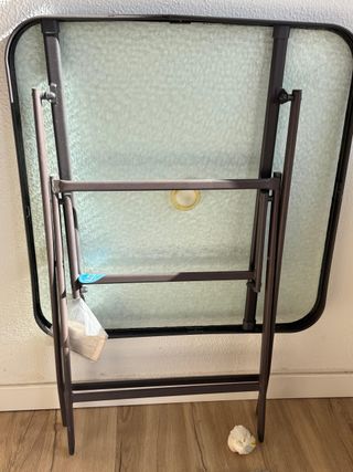 Mesa plegable cristal