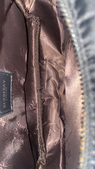 Bandolera Burberry Hombre Beige y Negro