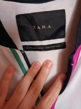 Chaqueta Zara Rayas Multicolor