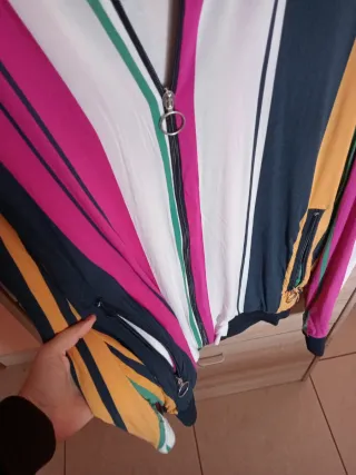 Chaqueta Zara Rayas Multicolor