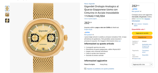 Gigandet Orologio Quarzo Analogico Uomo NC008