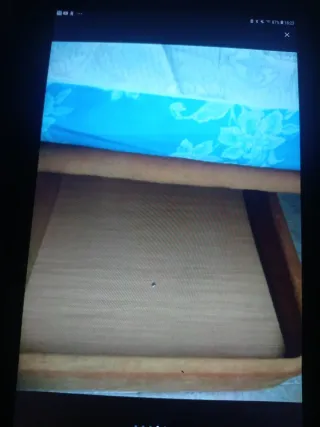 Canapé 90cm buen estado forrado de tela