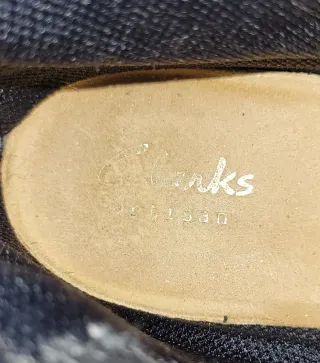 Botas altas Clarks mujer negras