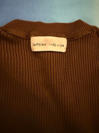 Camiseta Lefties marrón manga larga talla XS