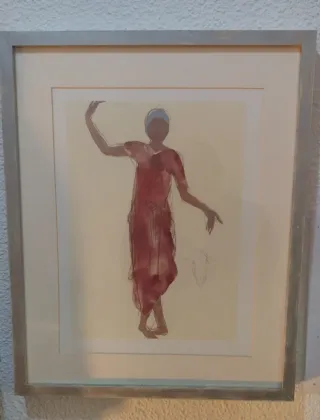 Cuadro Danza Roja Papel Ikea