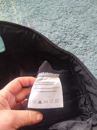 Pantalón de esquí negro ajustado elástico mujer L