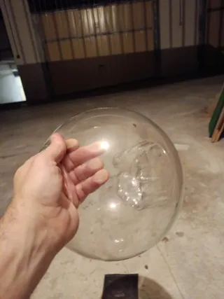 Pecera de cristal redonda