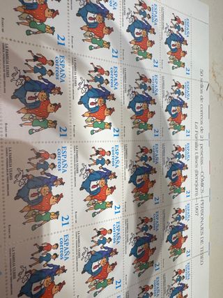 50 sellos España 21 pesetas La Familia Ulises 1997