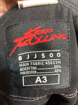 Kimono Jiu Jitsu Negro mas cinturon blanco