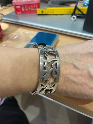 Brazalete Plata 925 Vintage Calado