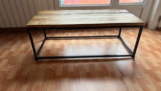 Mesa de centro madera y metal