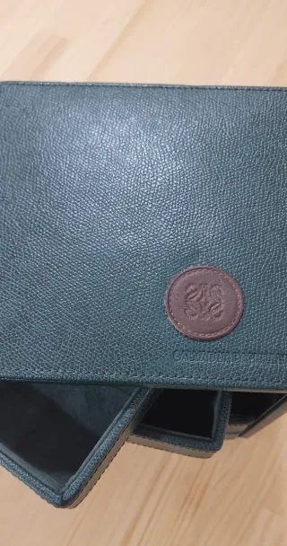 Joyero con cajones verde